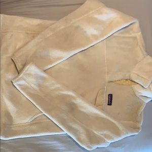 Patagonia cream fleecy button up